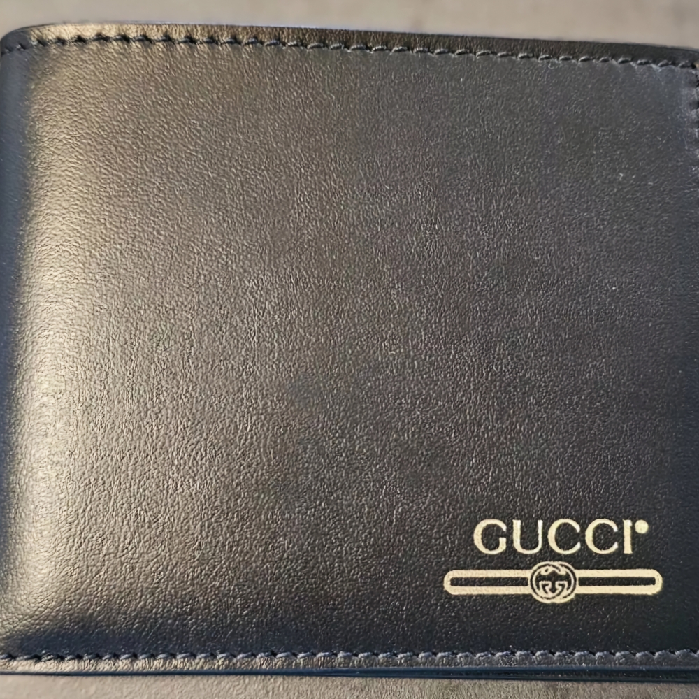 Gucci Black Leather Wallet Without Dustbag And Box